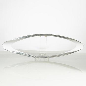 Aimo Okkolin, a glass dish, Riihimäen lasi Oy, Finland 1950s.