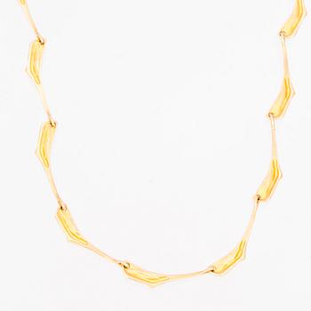A BJÖRN WECKSTRÖM NECKLACE, 14K gold. Lapponia 1975.