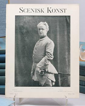 PARTI LITTERATUR OCH TIDSSKRIFTER, bl.a. Scenisk konst, sekelskiftet 1800/1900-tal.