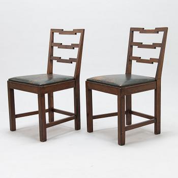 MIKKO S. NUPPONEN, a set of six 1930's 'Jukola' chairs for HMN Huonekaluliike Mikko Nupponen. Finland.