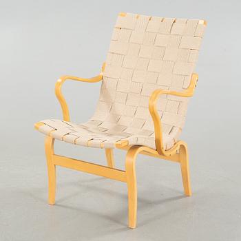 A late 20th century armchair by Bruno Mathsson, named "Eva".