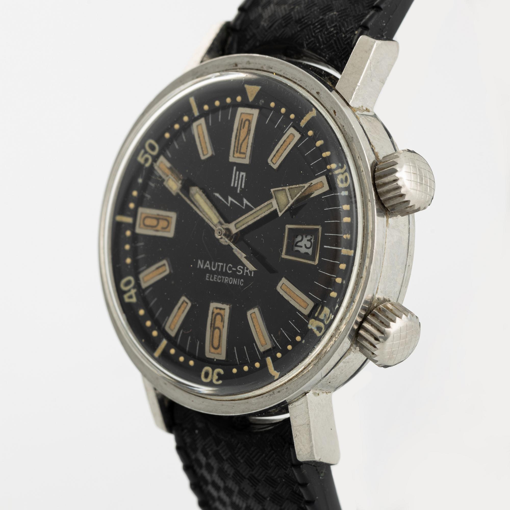 LIP, Nautic-Ski, Electronic, wristwatch, 36 mm.