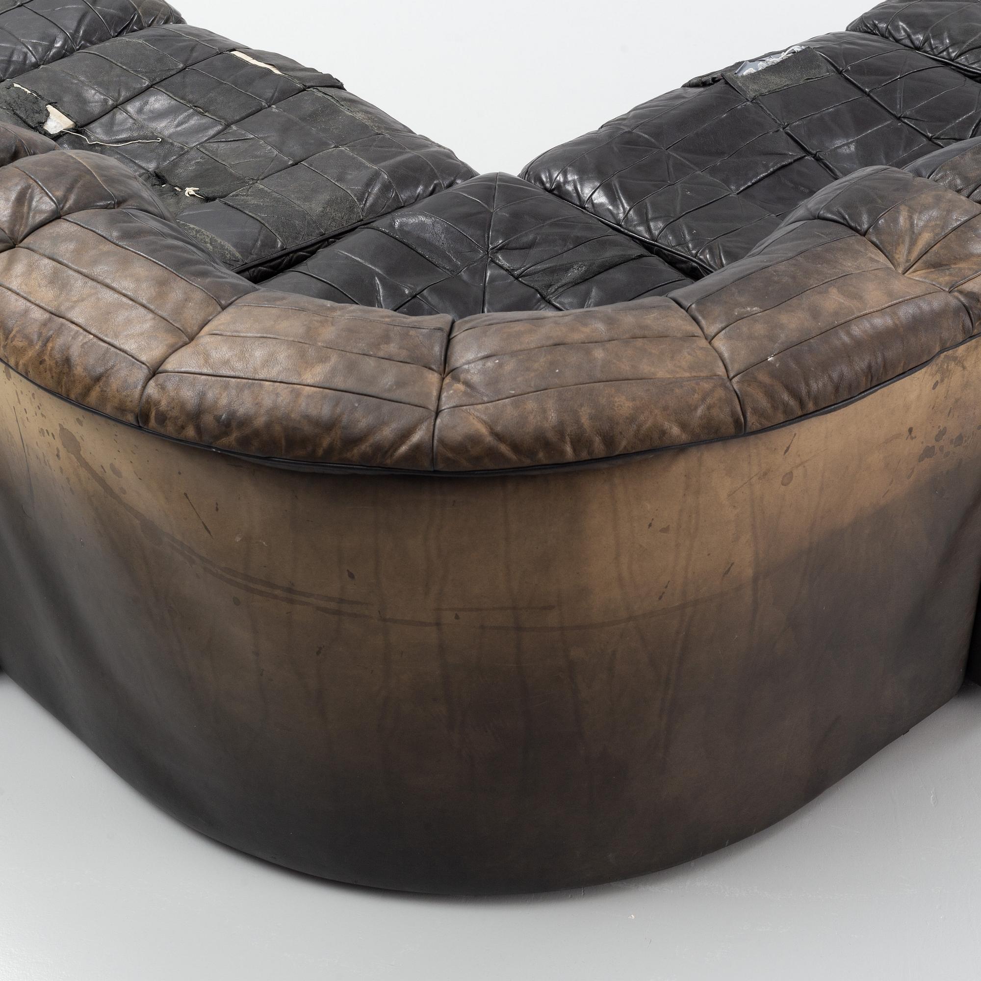 A 'DS-11' modular sofa, De Sede, 1970's.