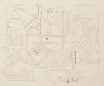LARS ENGLUND, Pencil, signed and dated 1949.