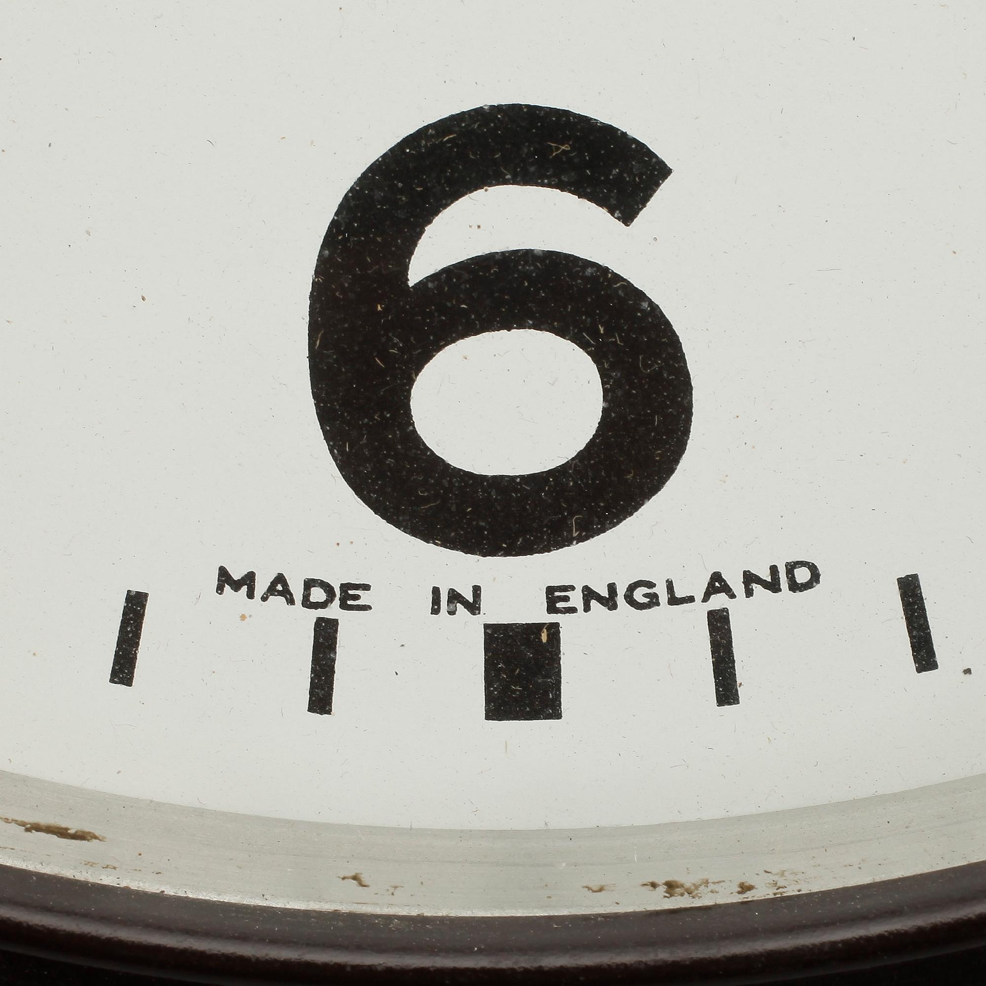 VÄGGKLOCKA, industri, Temco, England, omkring 1900-talets mitt.