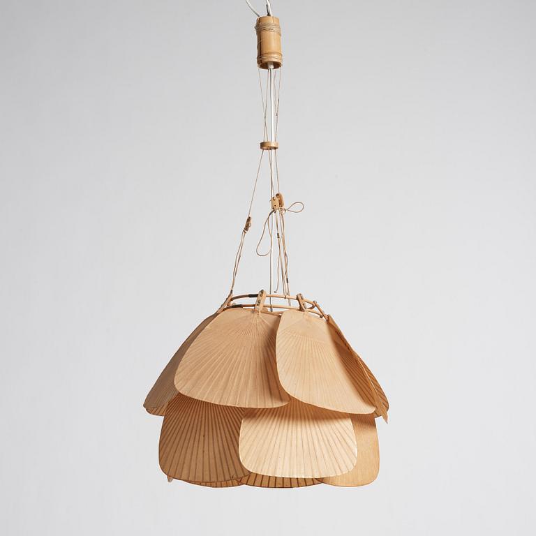 Ingo Maurer, an 'Uchiwa' ceiling light, for M Design, probably 1970s.