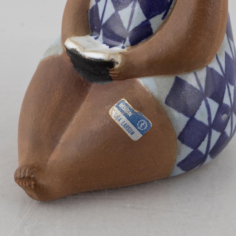 Lisa Larson, figurin, stengods, "Amalia", ur serien "ABC-flickor", Gustavsberg.