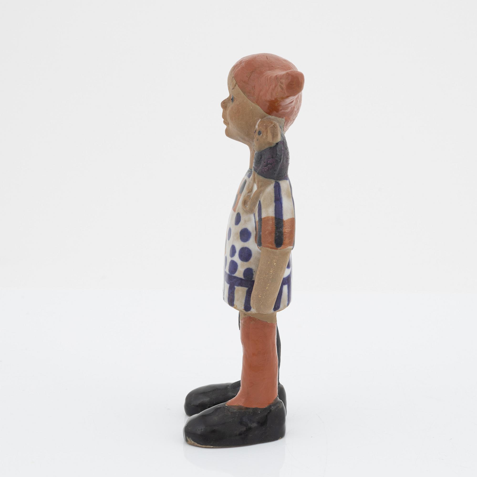 Lisa Larson, figurin, stengods, "Pippi långstrump", Gustavsberg.