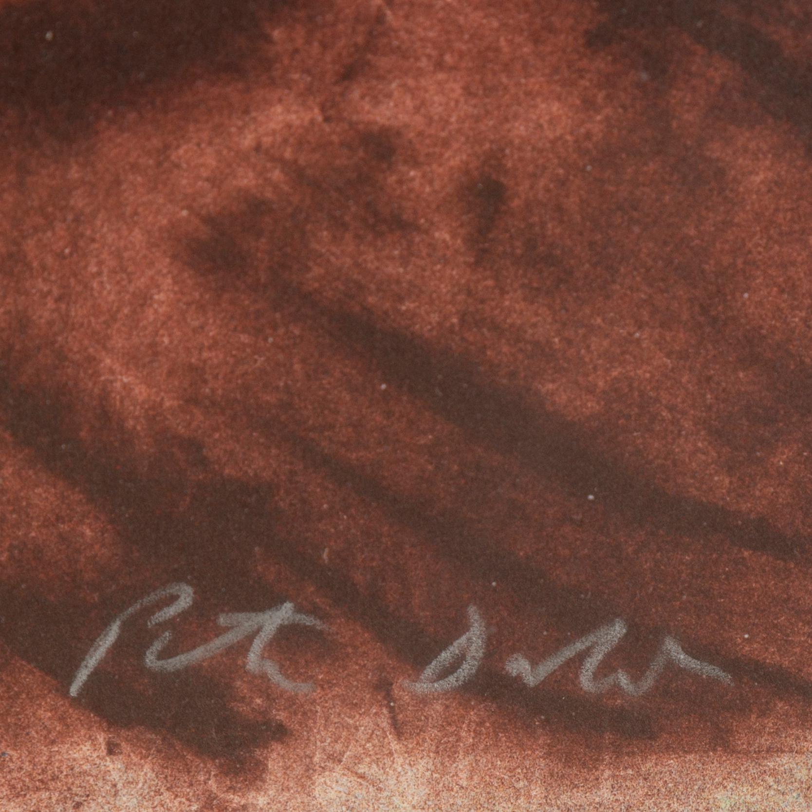 Peter Dahl, lithograph in colours, signed.