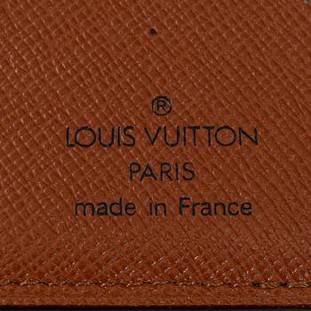 LOUIS VUITTON, a wallet and a key holder.