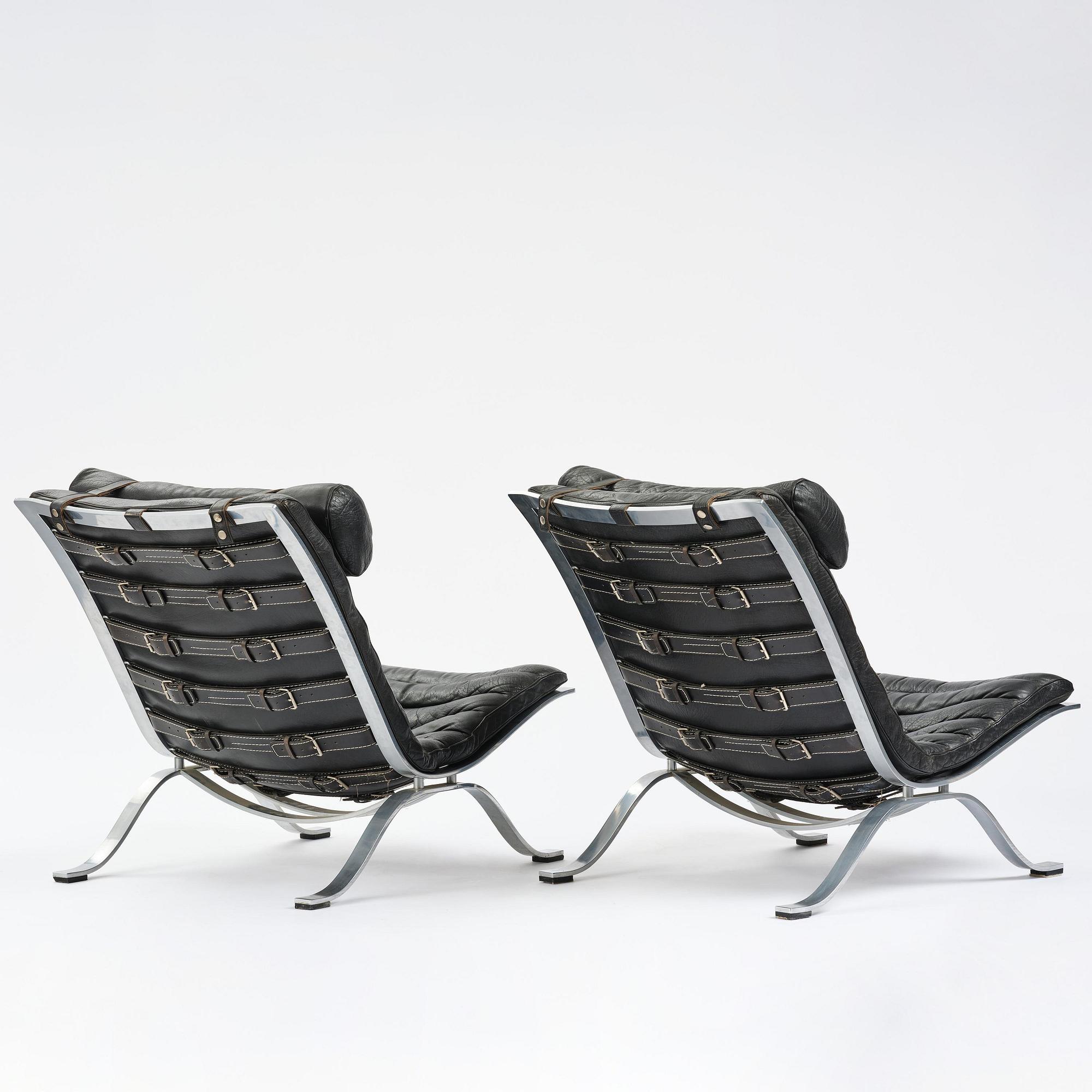 Arne Norell, fåtöljer, ett par, "Ari", Norell Möbel, Aneby, 1960-70-tal.