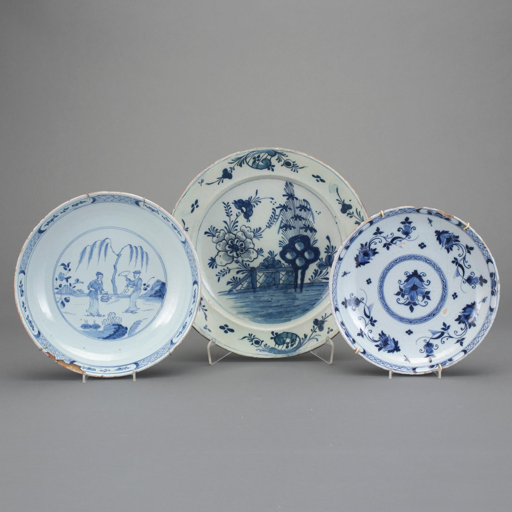 FAT, 3 st, fajans, 1700/1800-tal.