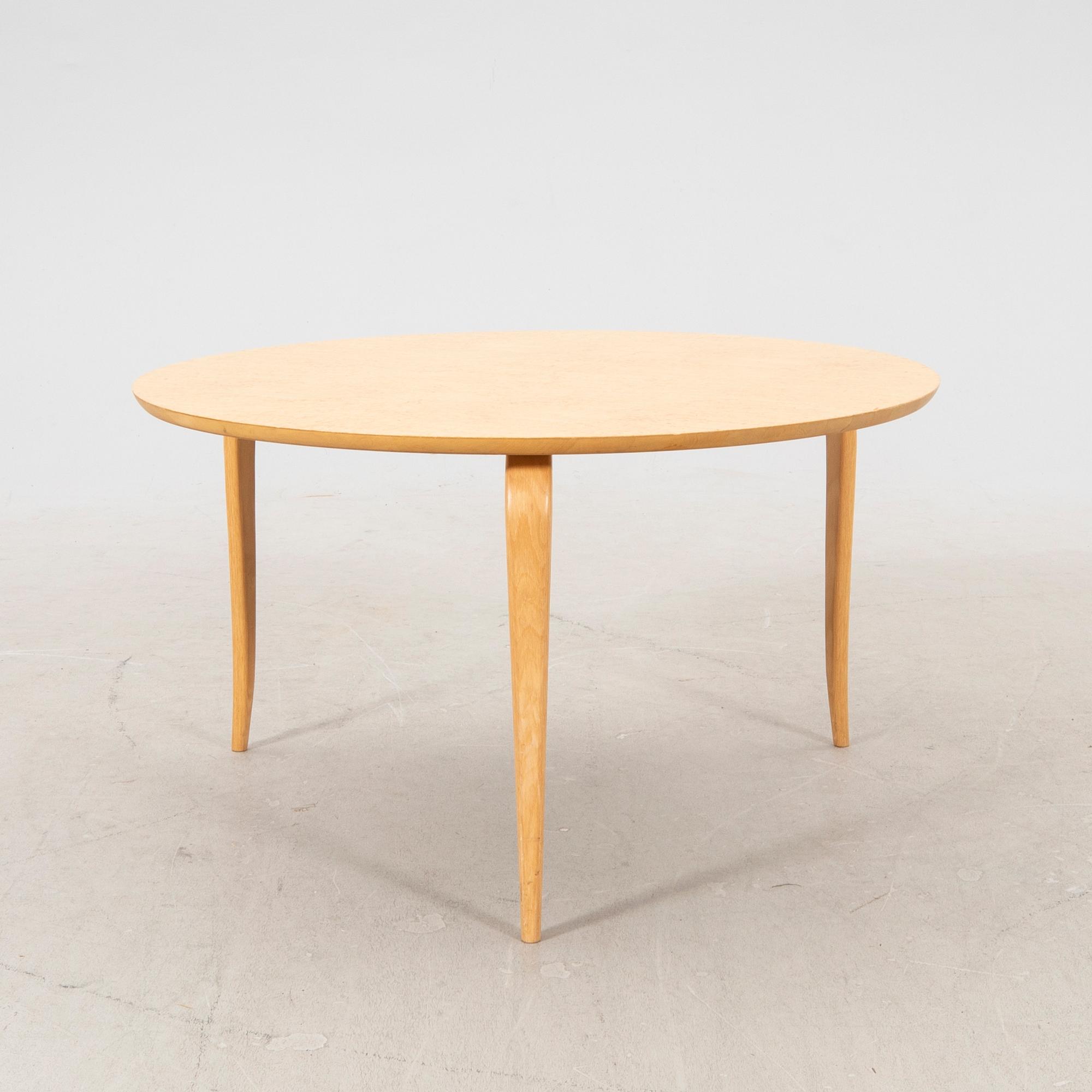 Bruno Mathsson, a birch coffee table Annika" later part of the 20th century.