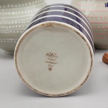 MARIANNE WESTMAN, parti keramik, 23 delar, stengods, Rörstrand, delvis signerade.