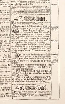 KARL XII:s BIBEL, "Biblia, thet är all then heliga skrift på swensko....", Stockholm 1702-1703.