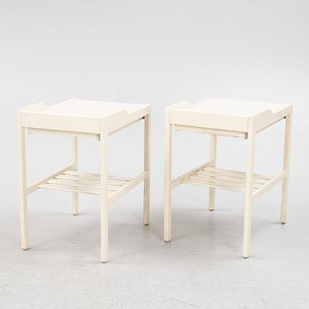 Bertil Fridhagen, a pair of bedside tables, Bodafors, 1960's.