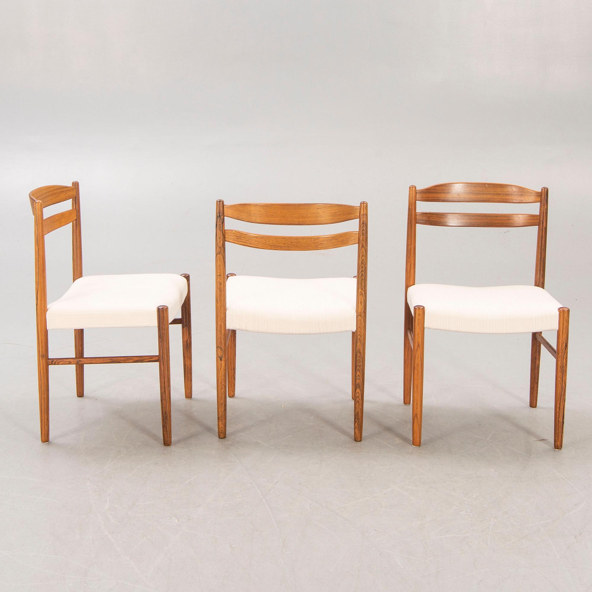 A 1960/70s jacaranda 7 pcs dining set from Albert Johansson & söner Hyssna.