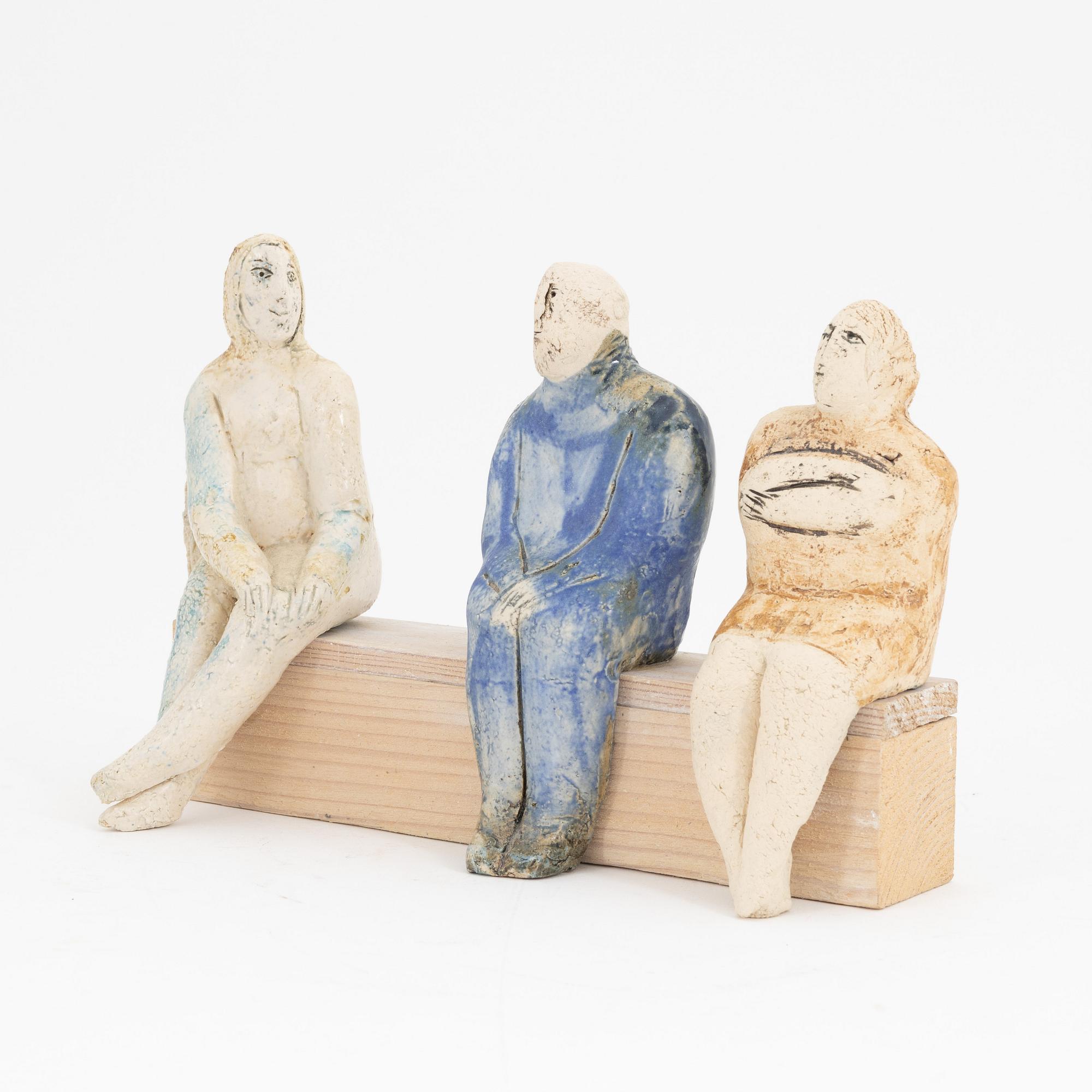 Lisa Larson, skulptur, stengods, signerad och daterad -81.