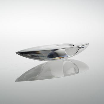 TIMO SARPANEVA, GLASSKULPTUR. Kajak. Sign. Timo Sarpaneva, Iittala.