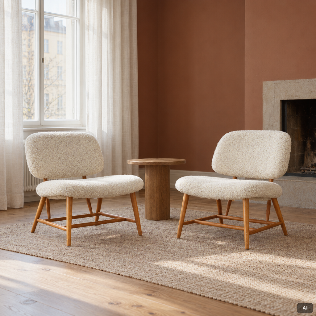 Alf Svensson, Armchairs, a pair, “TeVe”, Bra Bohag, Studio Ljungs Industrier AB, Malmö, 1950s.