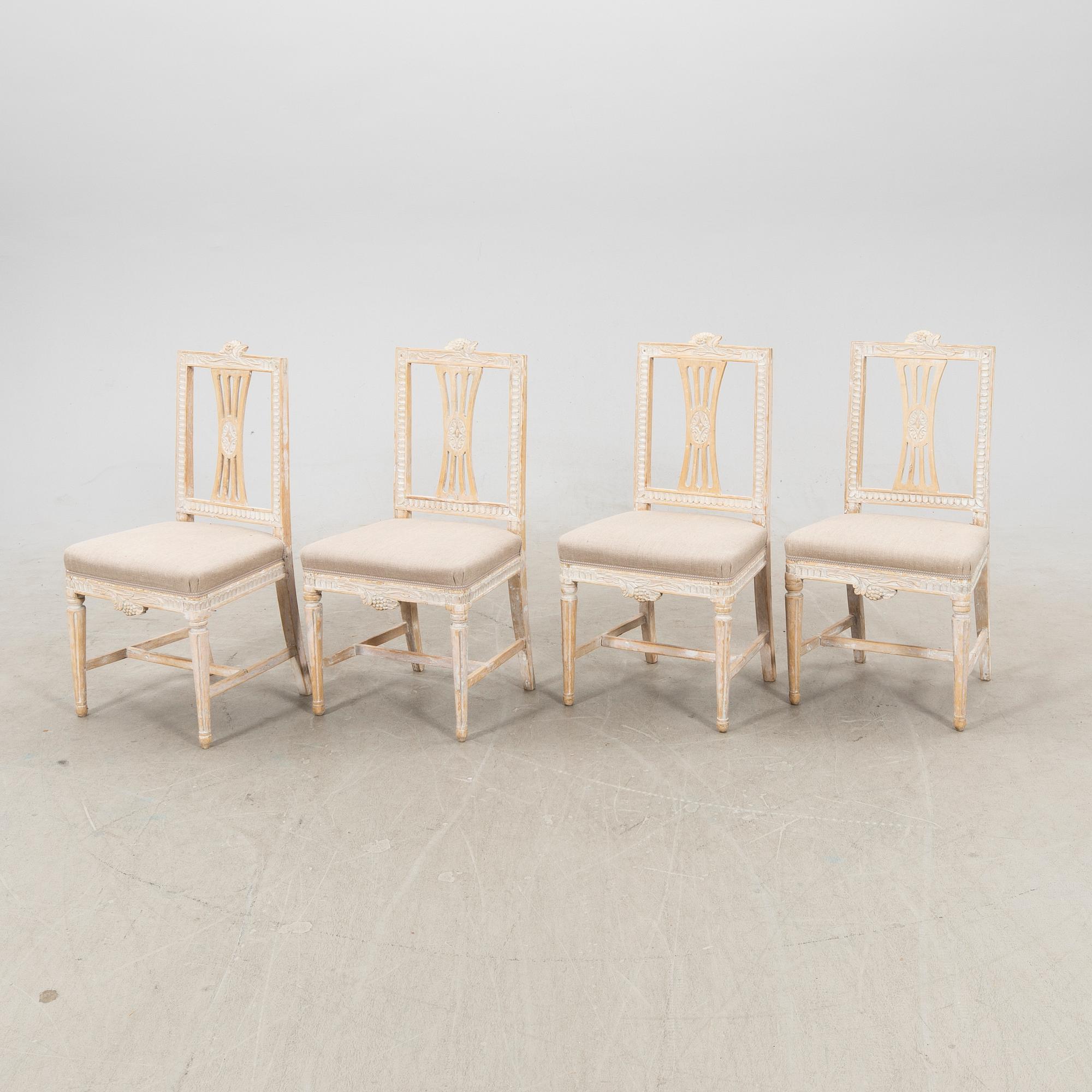 Stolar 7 st sengustavianska 1800-talets första hälft Lindome.