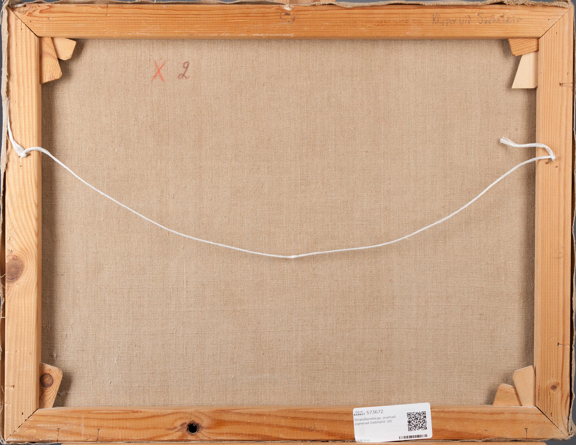 JOHANNES GEBHARD, öljy kankaalle, signeerattu ja päivätty Joh. Geb. 46.