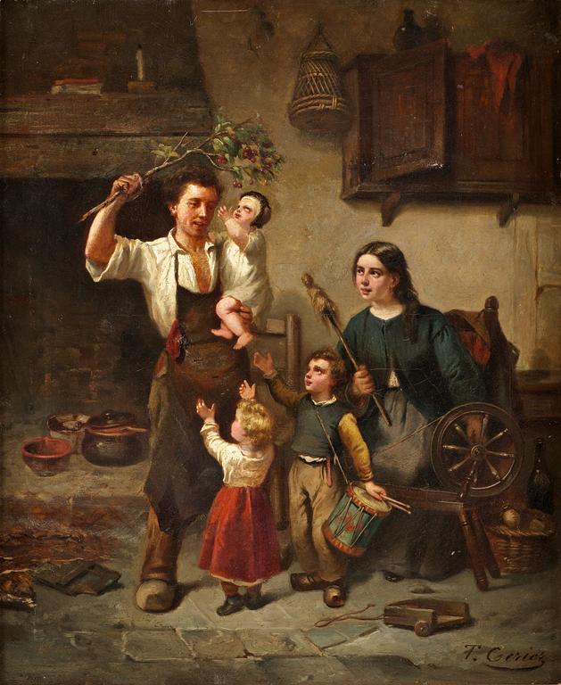 Théodore Ceriez Attributed to, Sherry twig.