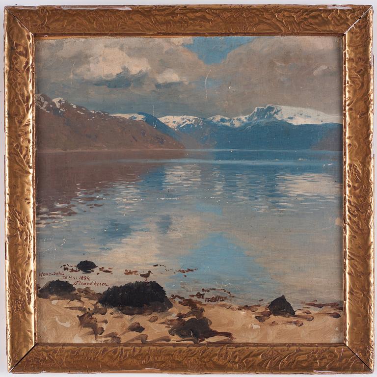 Hans Dahl, signed Hans Dahl and dated 26 Mai 1889 Strandheim.