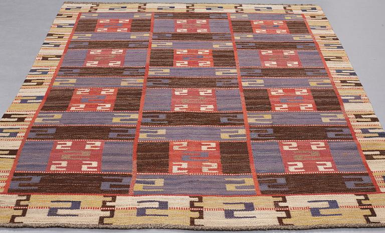 Märta Måås-Fjetterström, MATTA, "Blå Esset", rölakan, ca 248,5 x 191,5  cm, signerad AB MMF.