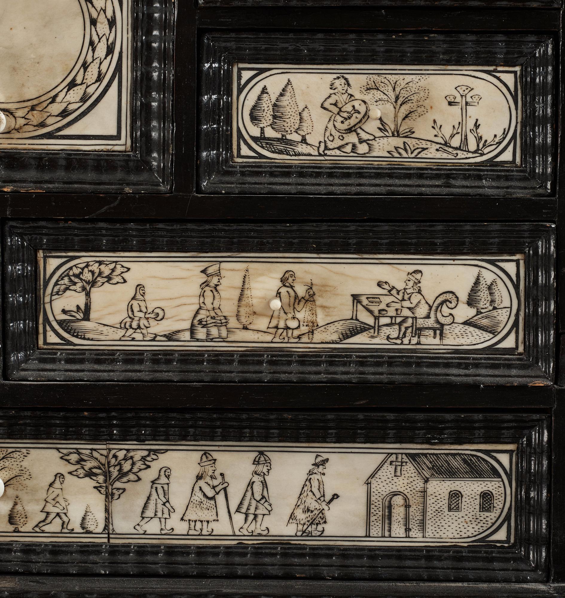 A Swedish cabinet from the late 17th century.