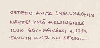 Anita Snellman, Blooming branches.