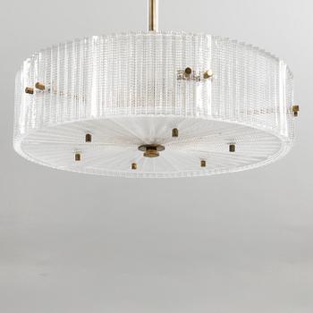 Carl Fagerlund, Ceiling lamp, Orrefors, mid-20th century.