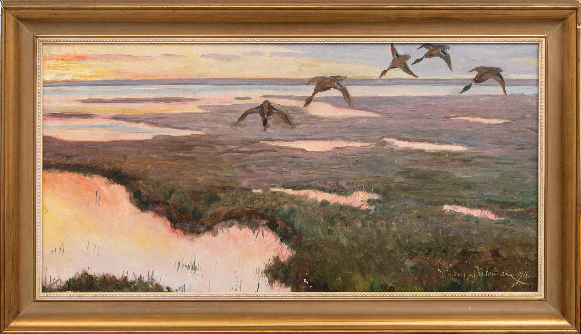 William Gislander, oil on canvas signed.