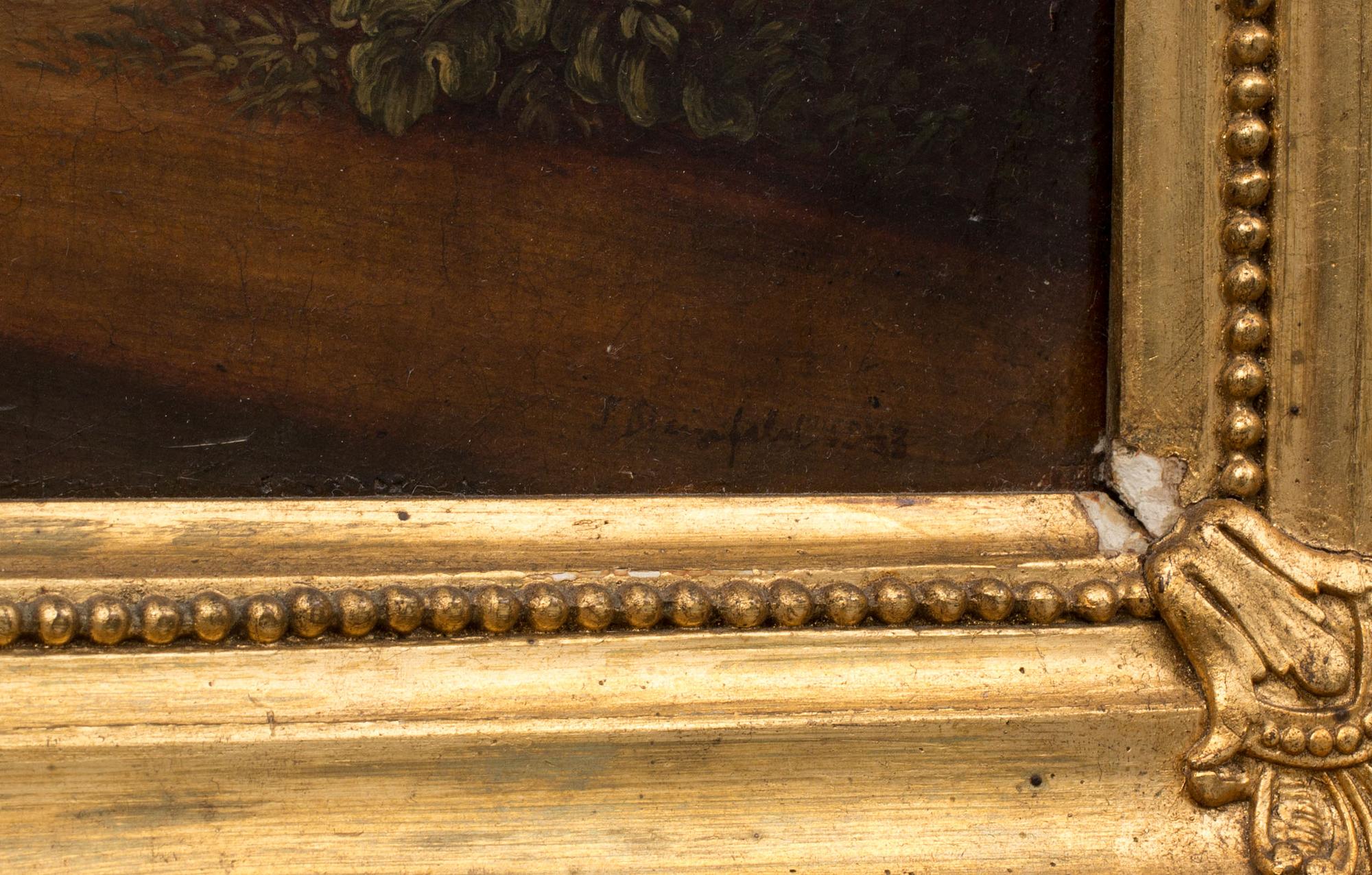 FRANZ STEINFELD, olja på duk, signerad F Steinfeld 1843.