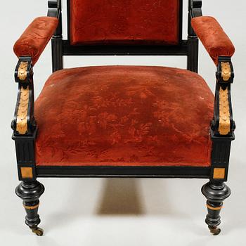 Nine items in Neo Renaissance style, late 19th century.