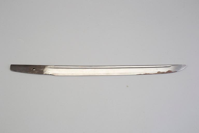 A Japanese Wakizashi marked Awataguchi, probably from the Edo period.