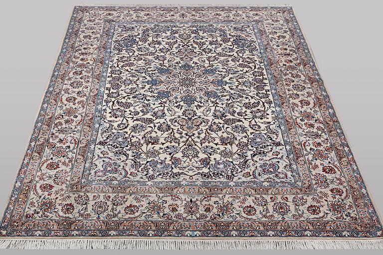 A carpet, Nain, part silk, 6 laa, ca 350 x 215 cm.