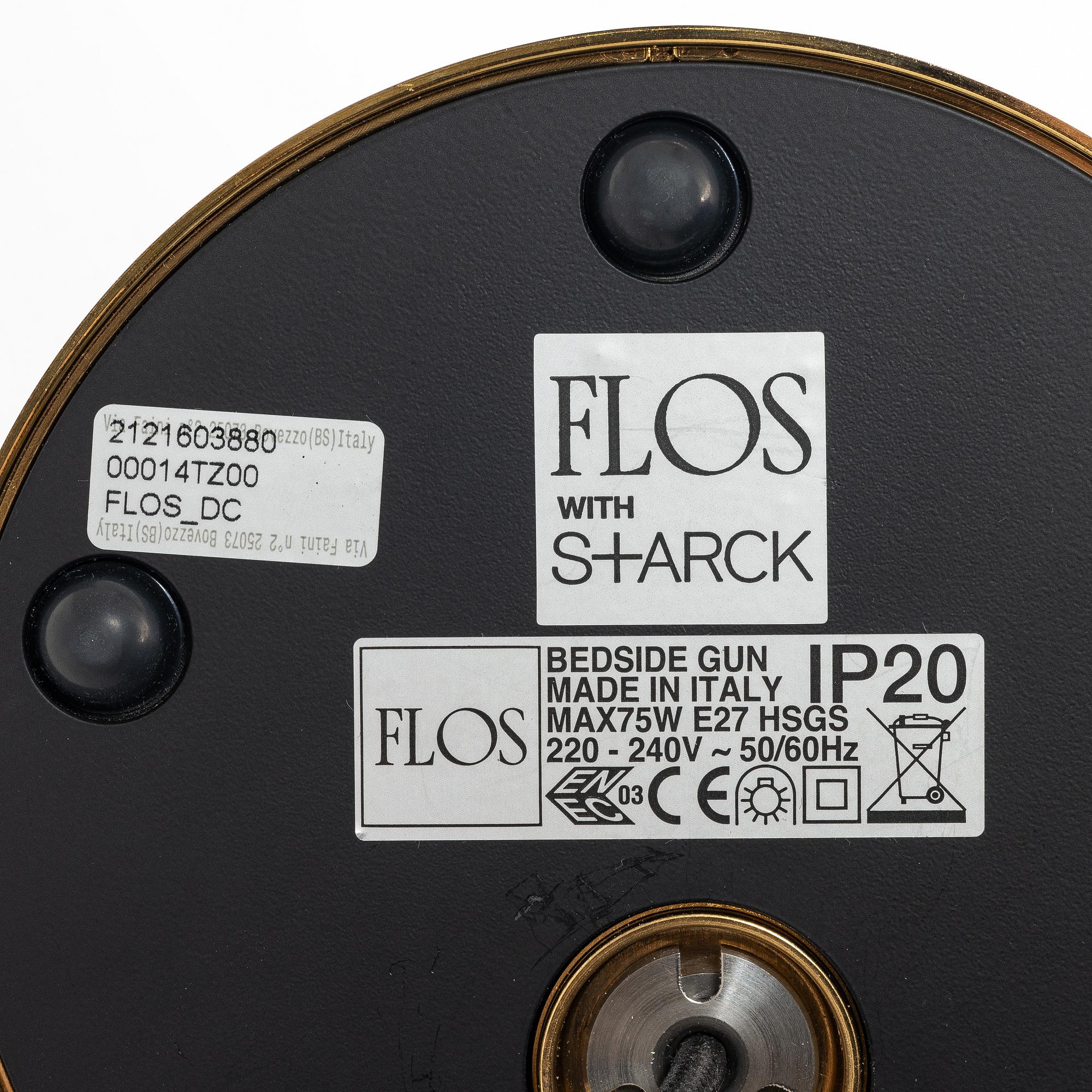 Philippe Starck, A 'Bedside Gun Lamp', Flos, Italy, 2021.