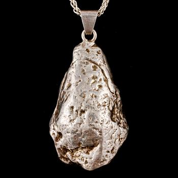 HÄNGE, silver, stämplad RCN, Halmstad, 1976. Vikt 49 g.