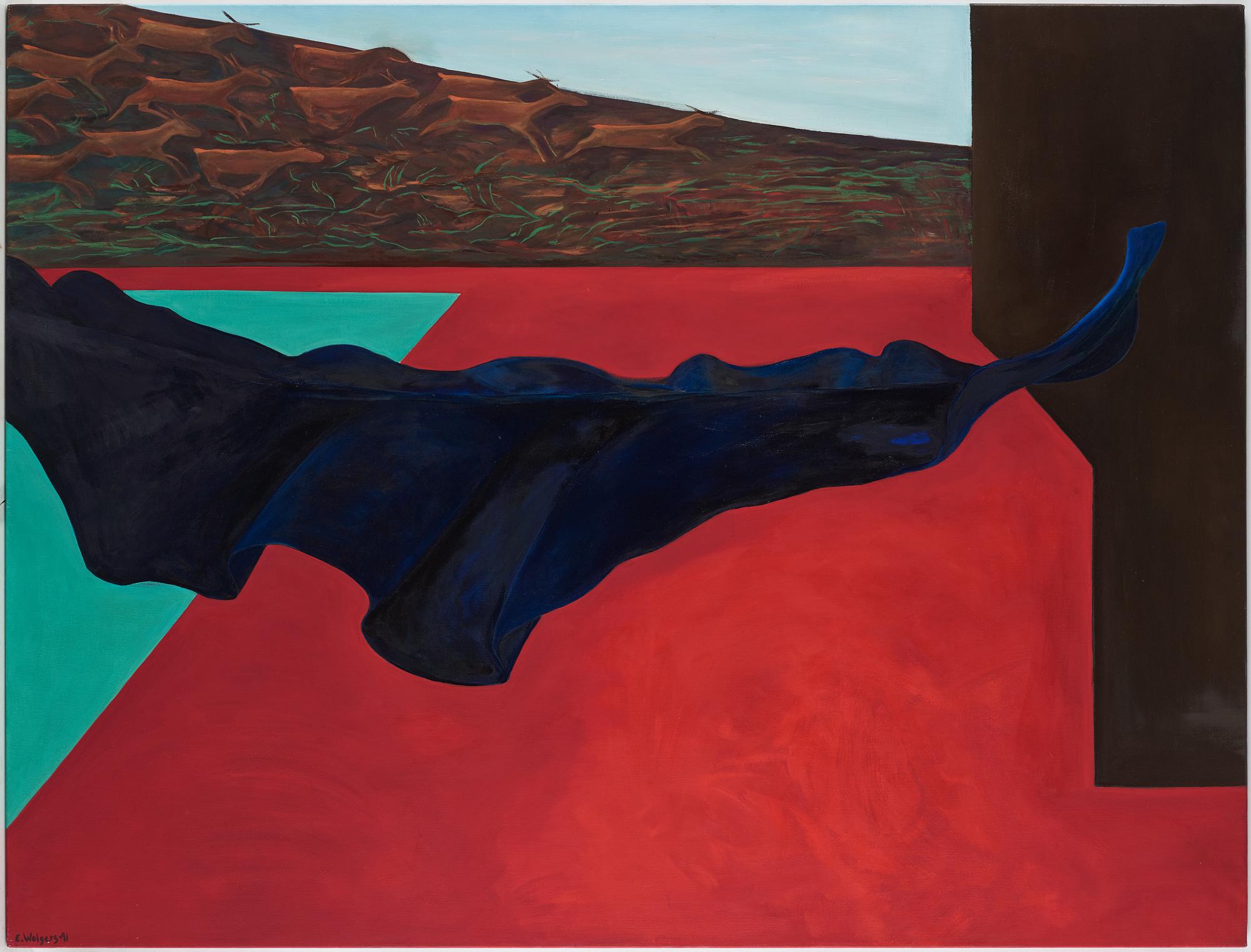 Eva Wolgers, oil on canvas, signed and dated -91.