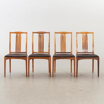 IB KOFOD LARSEN, matbord, samt 8 stolar, jakaranda, 1960-tal.