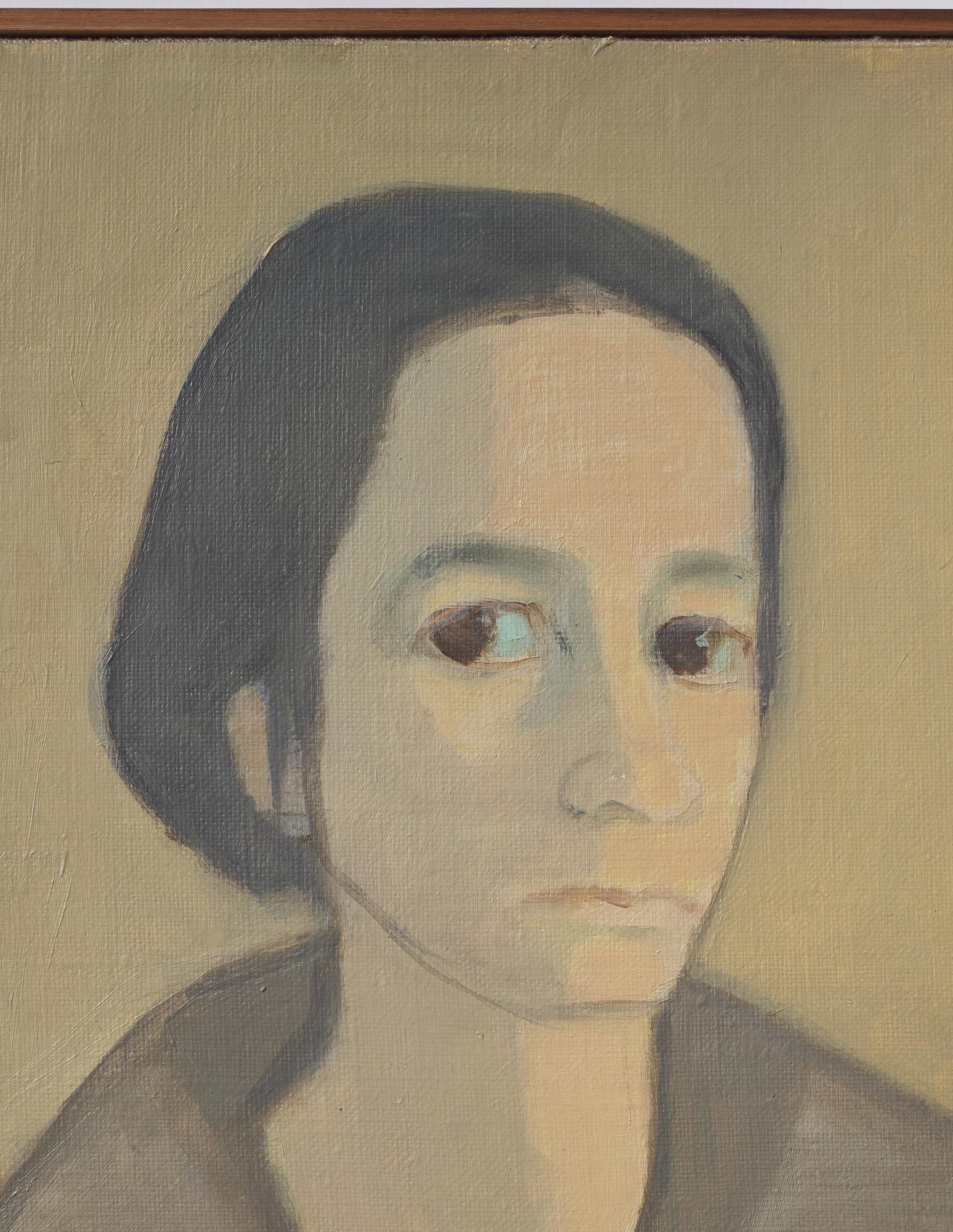 Vera Frisén, oil on relined canvas, signed.