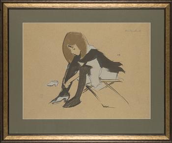 Helene Schjerfbeck, 'Silk Shoes'.