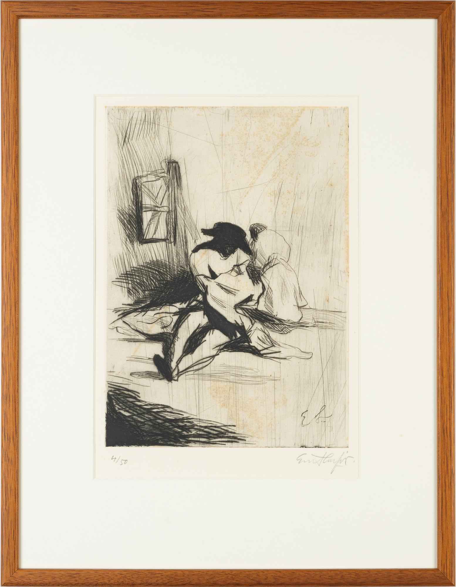 Evert Lundquist, Seated Figure.