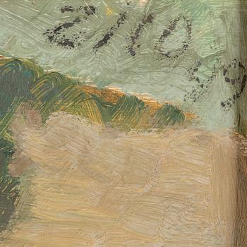 GUNNAR ZILO, oil on panel, signed and dated -49.