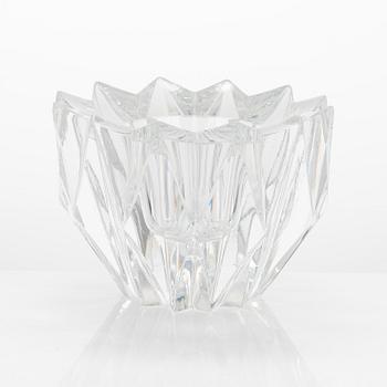 Aimo Okkolin, a 'Water Lily' crystal bowl, signed Aimo Okkolin, Riihimäen Lasi Oy.
