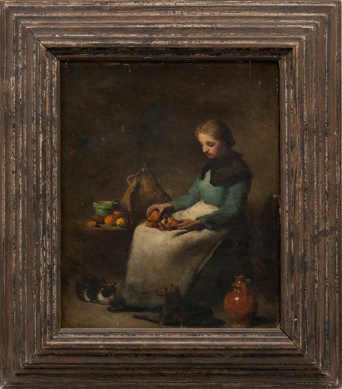 THÉODULE AUGUSTIN RIBOT, GIRL WITH ORANGES.