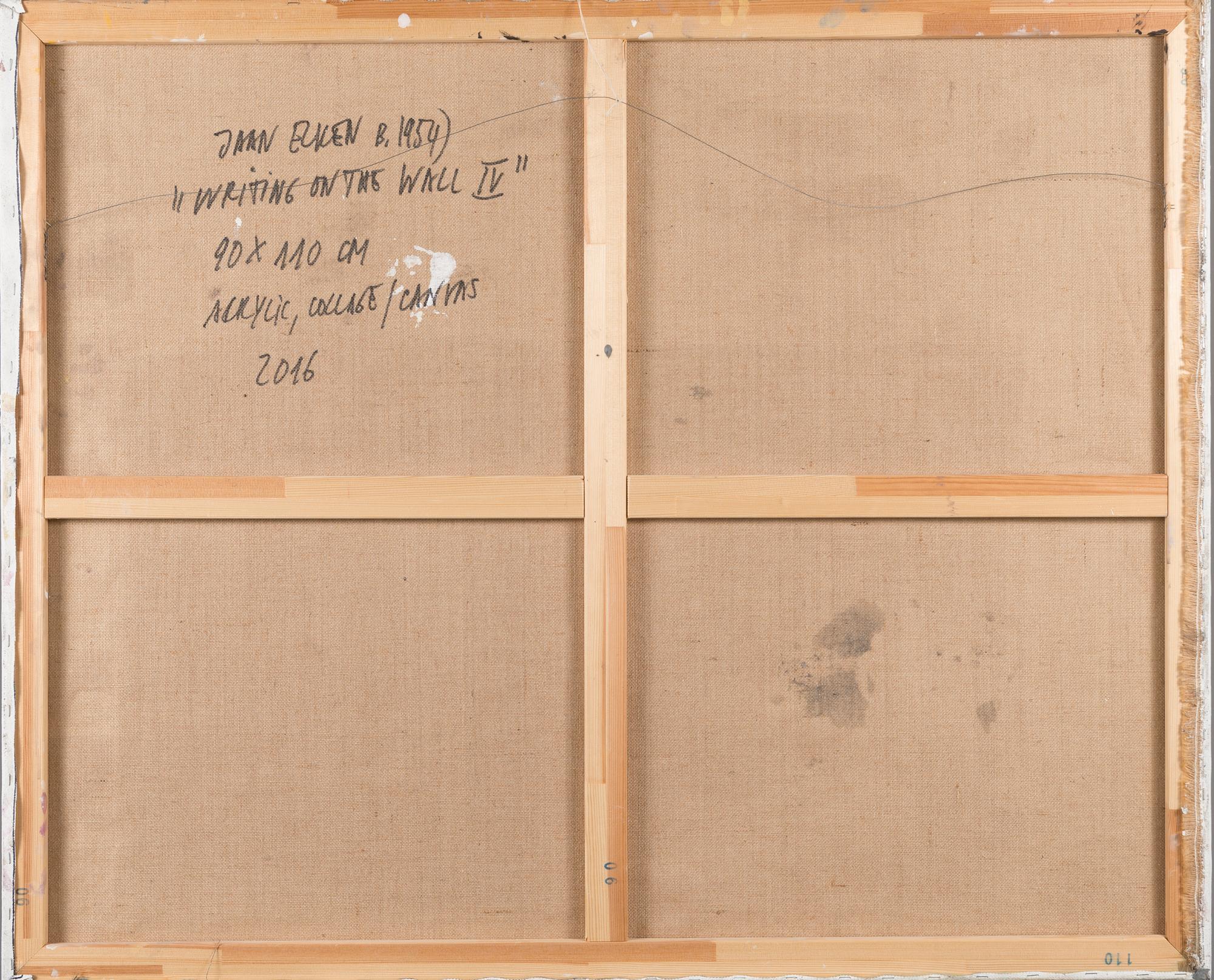 JAAN ELKEN, "WRITING ON THE WALL IV".