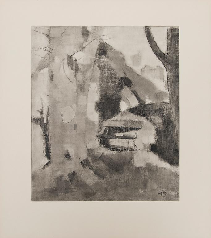 HELENE SCHJERFBECK, mapp med tryckbilder, 48 delar, 1945.