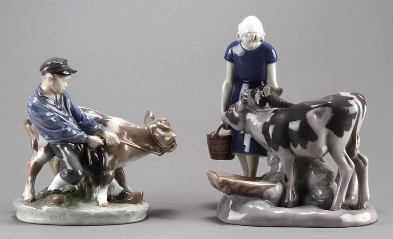 FIGURINER, 2 st, Kunglig Dansk samt Bing & Gröndahl.